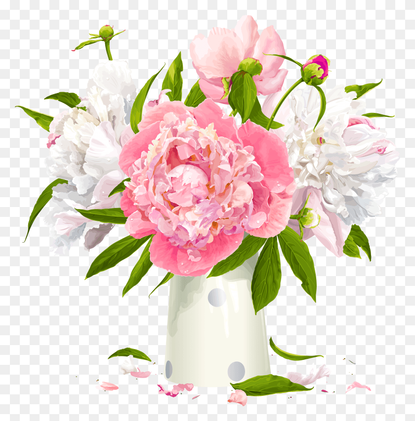 3924x3998 Peony Cliparts Pink Peonies Clip Art, Plant, Flower, Blossom HD PNG Download
