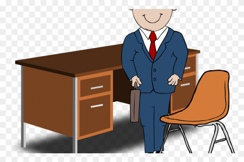 800x511 People 024 Teacher Desk Chair Primer Día En El Trabajo Png / Muebles, Persona, Humano Hd Png