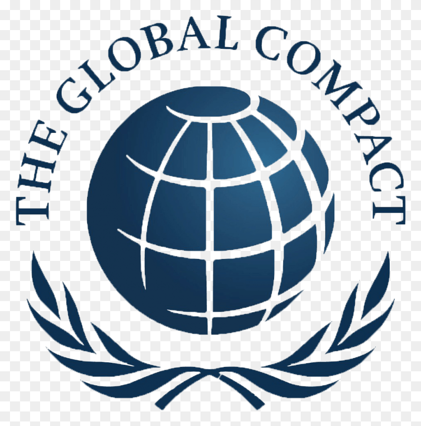 949x961 La Gente Y Talentos Atos Global Compact Logo, Símbolo, Esfera, Emblema Hd Png