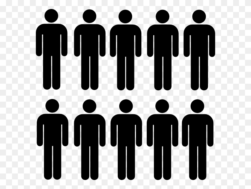 600x572 People Clip Art At Osteoarthritis Prevalence, Symbol, Text, Crowd HD PNG Download