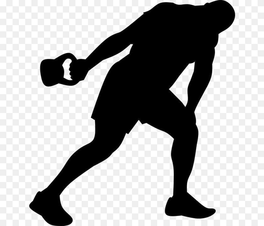 People Crossfit Silhouette, Gray Sticker PNG
