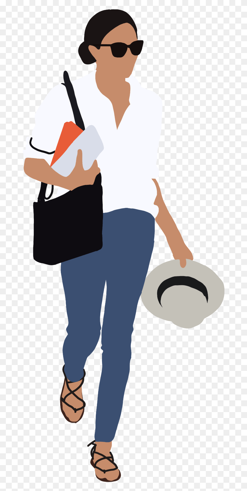 688x1608 People Flat Illustration On Behance Person Flat Illustration, Sunglasses, Accessories, Accessory HD PNG Download