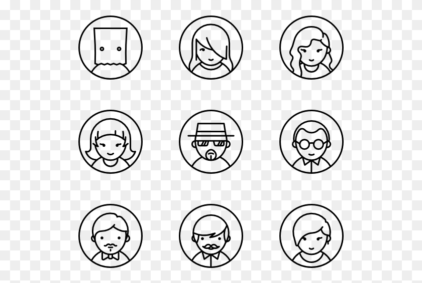 529x505 People Icon Packs Svg Psd Icons Line People, Gray, World Of Warcraft HD PNG Download