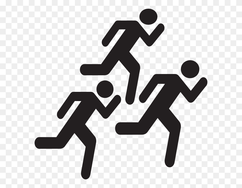 600x593 People Running Icon, Person, Human, Symbol HD PNG Download