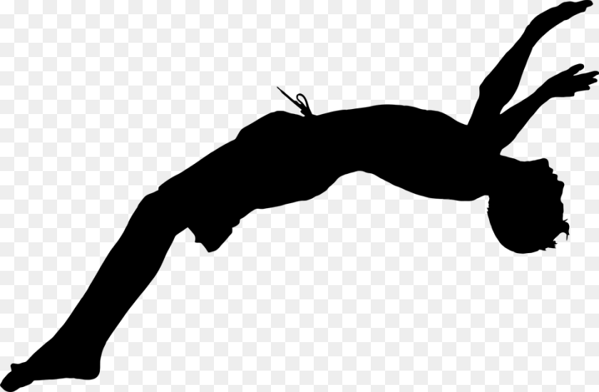 People Swimming Silhouette, Gray Transparent PNG