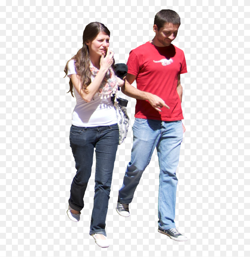 422x801 People Walking Front, Pants, Clothing, Apparel HD PNG Download