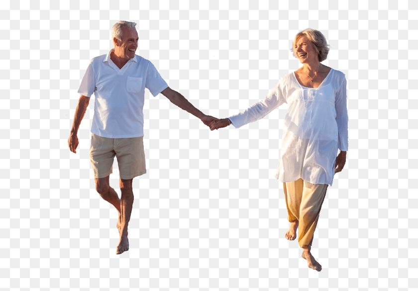600x526 People Walking Happy Couple Walking, Person, Shorts, Clothing HD PNG Download