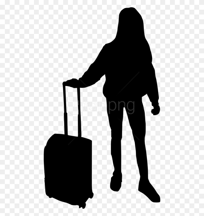 480x832 People With Luggage Silhouette, Person, Human HD PNG Download