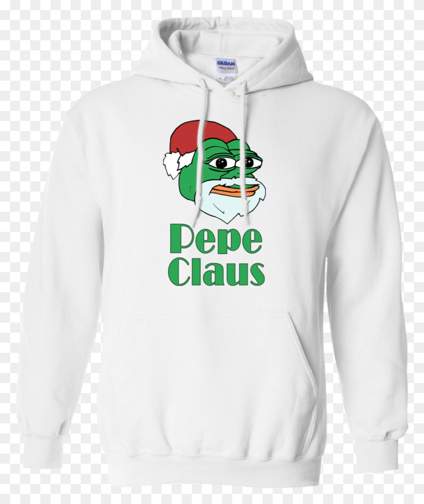 950x1146 Pepe Claus Hoodie Sweatshirt, Clothing, Apparel, Sweater HD PNG Download