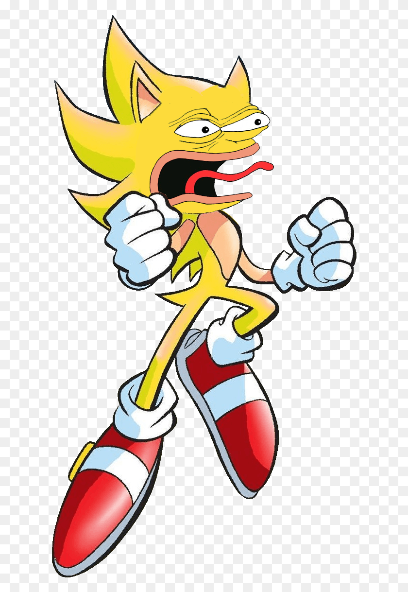 628x1158 Pepe The Hedgehog Has All Chaos Memeralds Super Sonic, Hand, Fist HD PNG Download