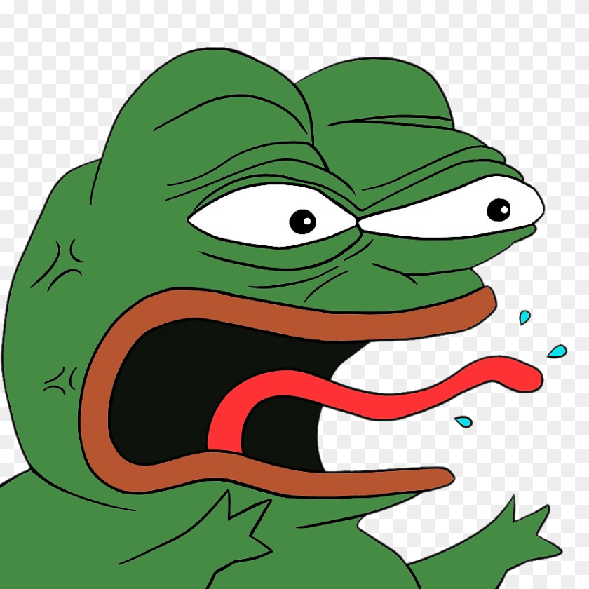 900x900 Pepe Vector Feels Angry Pepe, Cartoon, Animal, Reptile, Sea Life Transparent PNG