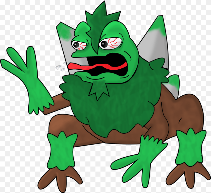 Peperee Frog Pokemon Clover, Green, Clothing, Glove, Baby Sticker PNG