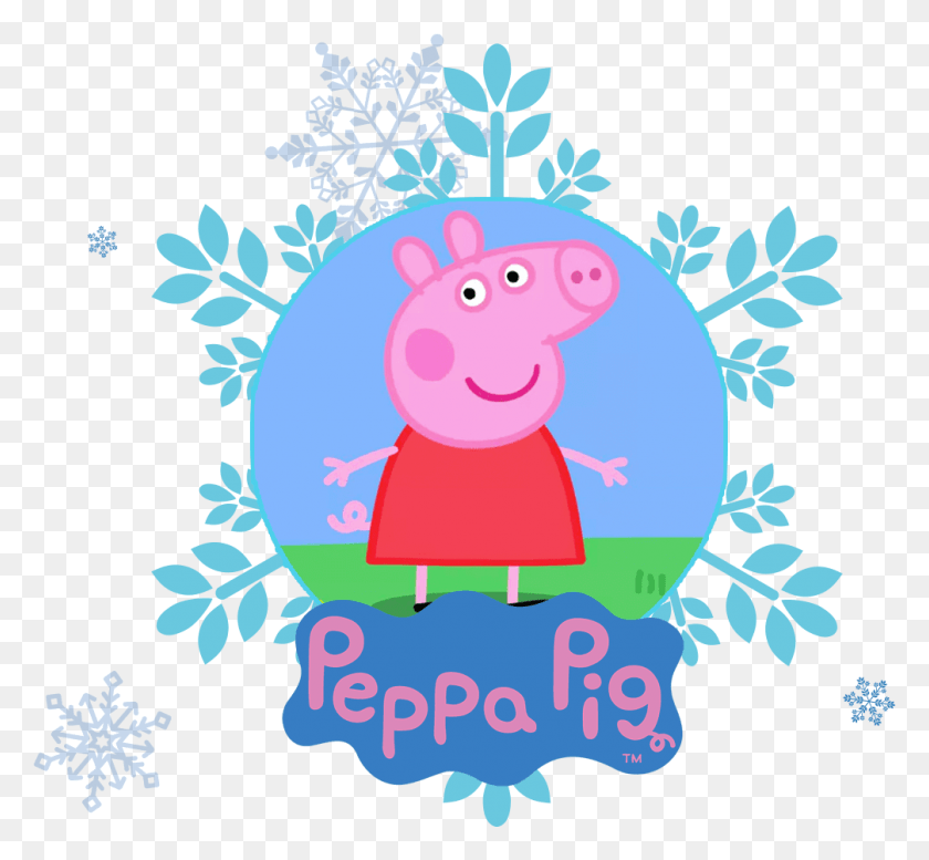 1006x926 Peppa Pig, Graphics, Floral Design HD PNG Download
