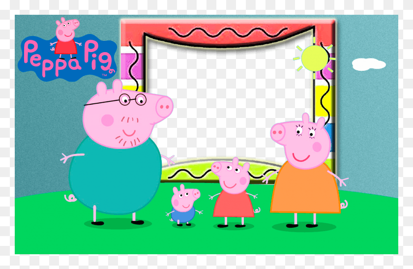 1600x1000 Свинка Пеппа И Маленький Поезд Книга Свинка Пеппа, Графика, Фиолетовый Hd Png Скачать