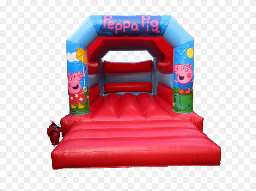 4001x2911 Peppa Pig Castle Inspire Party Hire Inflatable HD PNG Download