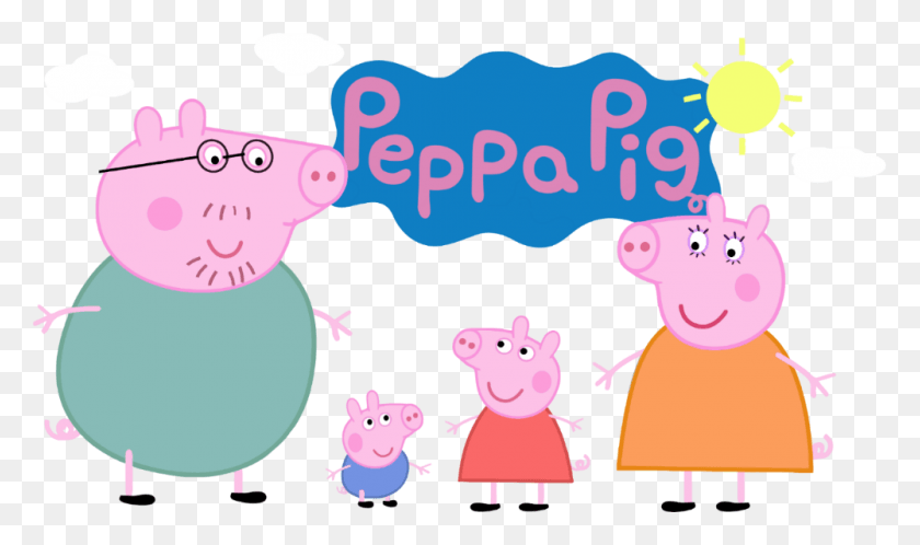 1000x562 Peppa Pig Friends Peppa Pig Logo Transparent, Family, Graphics HD PNG Download