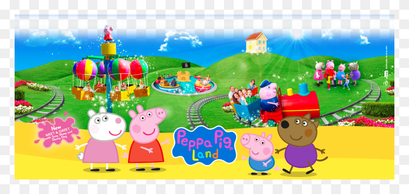 1260x550 Peppa Pig Land Gardaland Peppa Pig Land, Person, Human, Toy HD PNG Download