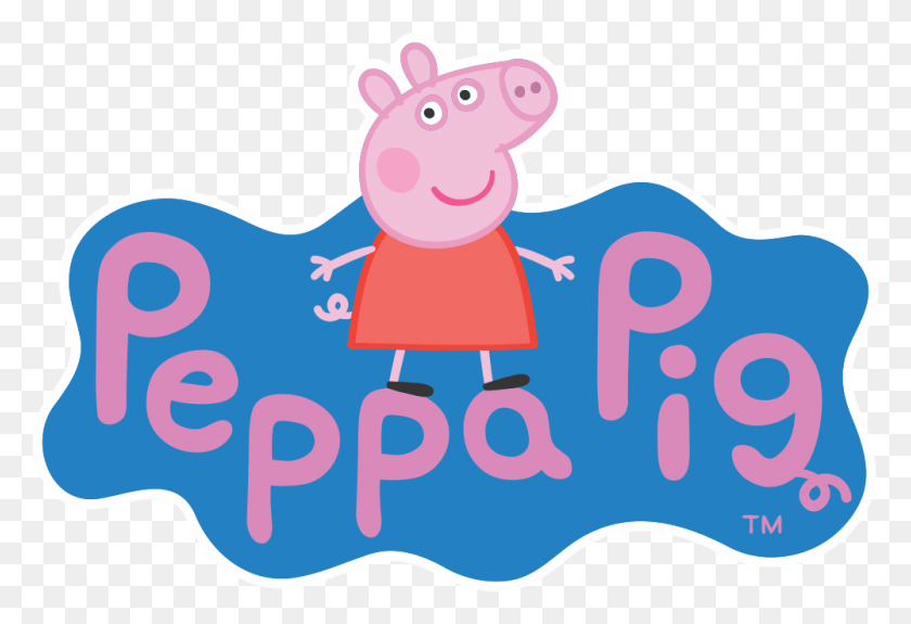 1000x661 Peppa Pig Logo Fundo Fundo Escuro 01 Logo Peppa Pig Logo .Png, Mamífero, Animal, Hucha Hd Png