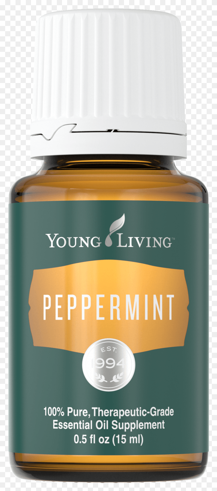 847x1991 Peppermint Young Living Peppermint Oil, Label, Text, Bottle HD PNG Download
