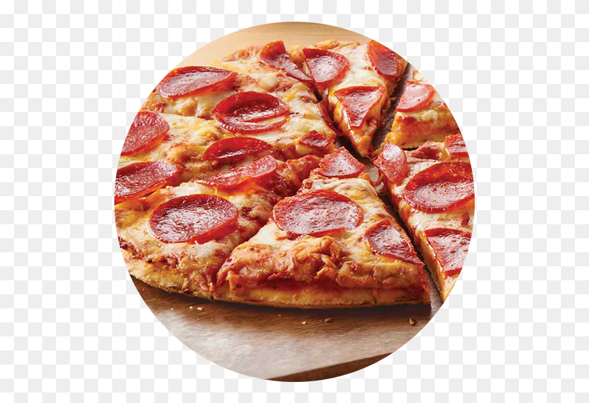 515x515 Descargar Png / Pizza De Pepperoni 2 Rebanadas De Pepperoni, Comida, Cartel, Publicidad Hd Png