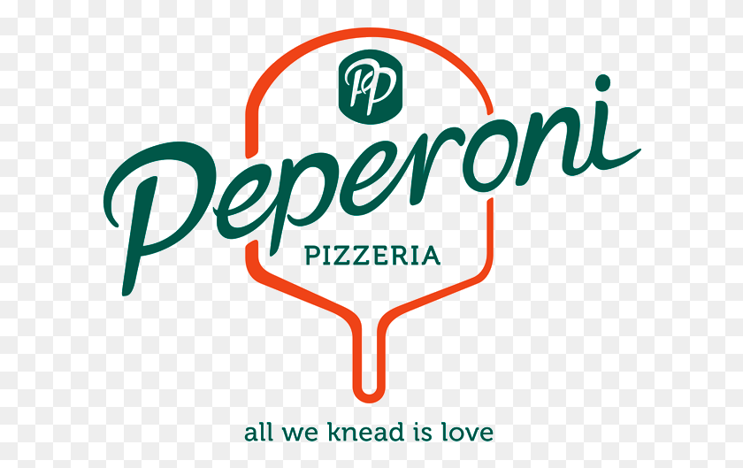 610x469 Pepperoni Pizza Logo 2 By Tiffany Peperoni Pizzeria, Symbol, Trademark, Text HD PNG Download