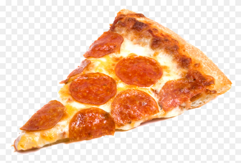 850x554 Pepperoni Pizza Slice Pizza Slice Transparent, Pizza, Food, Bread HD PNG Download