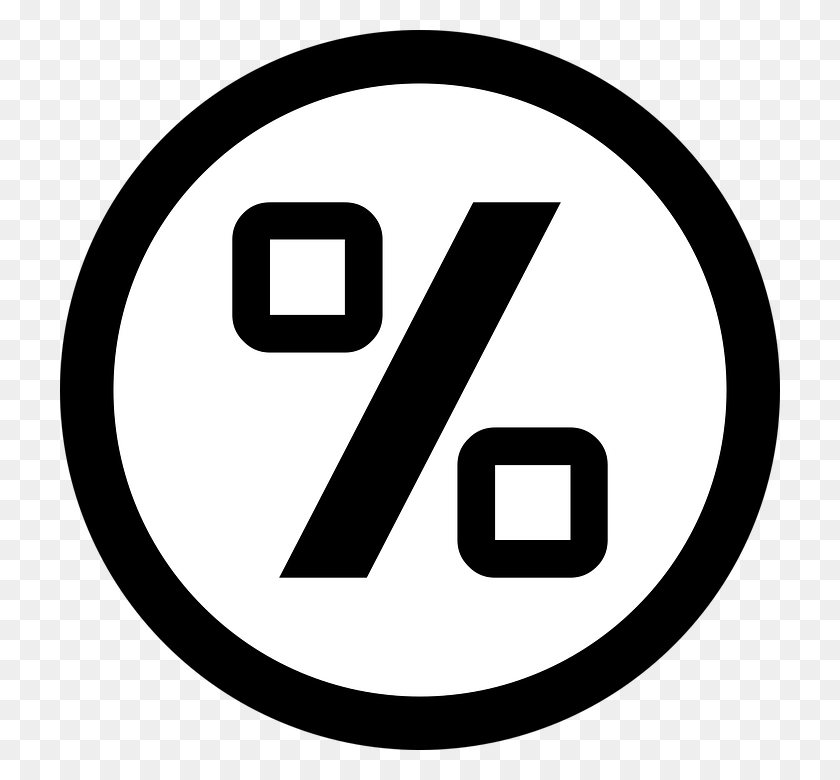 720x720 Percent Percentage Sign Percentage Sign Math Number 14 In Circle, Symbol, Logo, Trademark HD PNG Download