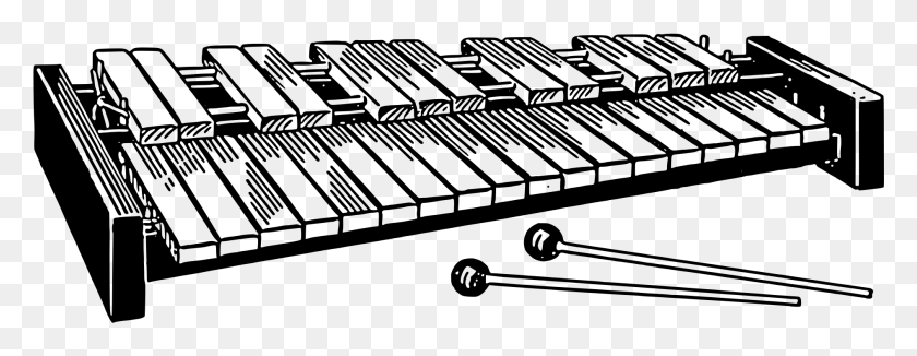 1889x645 Percussion Instrument Xylophone Drawing, Gray, World Of Warcraft HD PNG Download