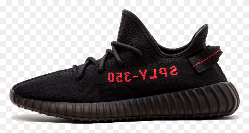 791x397 Perfect Adidas Yeezy Boost 350 V2 Men39s Black Red Cblackcblackred Yeezy Boost 350, Shoe, Footwear, Clothing HD PNG Download