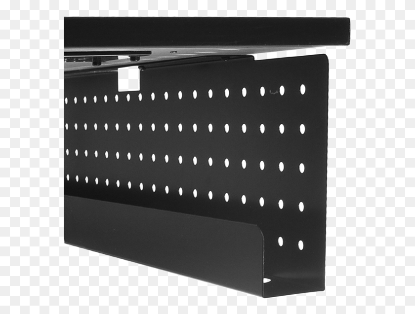 583x577 Perforated Steel Modesty Panels Accessories Table Shelf, Laptop, Pc, Computer HD PNG Download