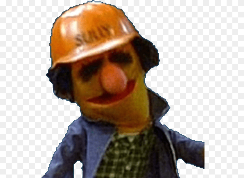 Performed By Sesame Street Characters Sully, Clothing, Hardhat, Helmet, Adult Clipart PNG