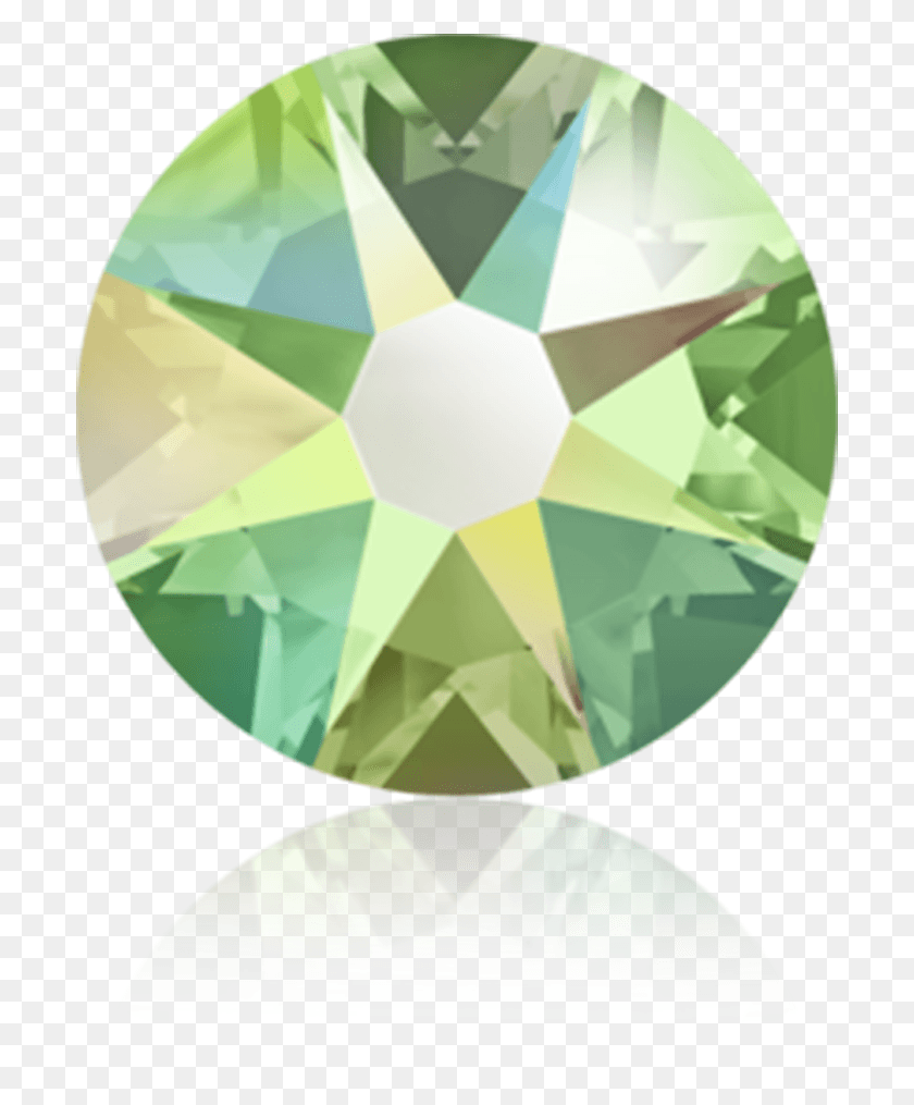 701x955 Peridot Ab F Ss34 Swarovski Crystal Ab Green Flatback, Diamond, Gemstone, Jewelry HD PNG Download