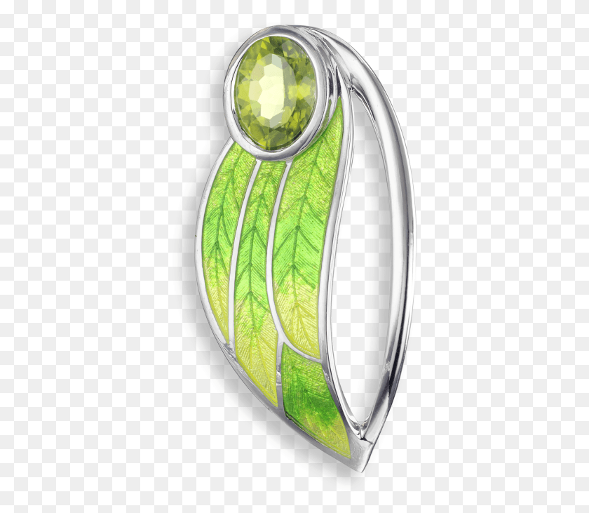 352x671 Peridot Contoured Leaf Pendant Engagement Ring, Plant, Platinum, Accessories HD PNG Download