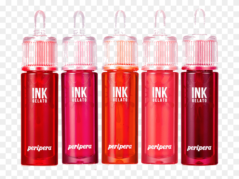 696x571 Perigelato Lineup 1 Peripera Ink Gelato All Swatches, Perfume, Cosmetics, Bottle HD PNG Download