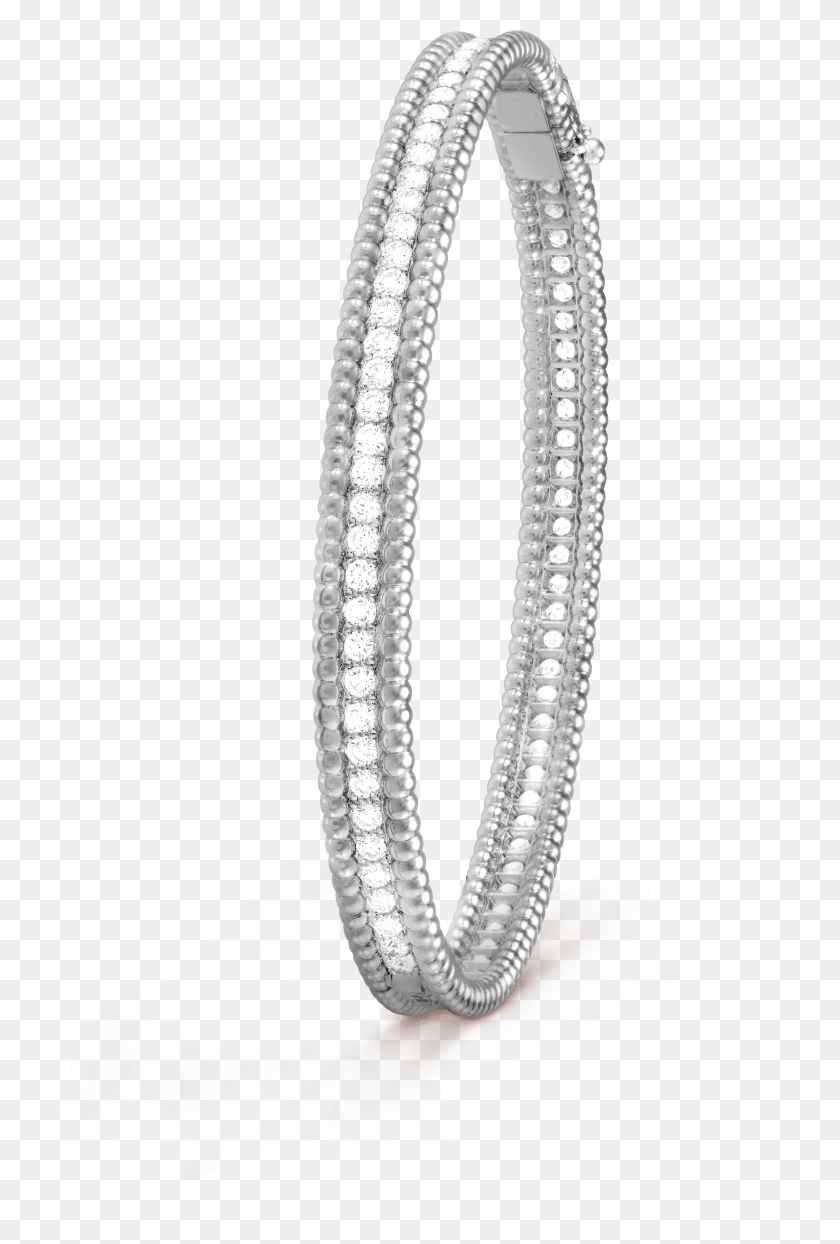 1737x2637 Perle Diamonds Bracelet 1 Row Large Model Van Cleef Diamond Bangle, Snake, Reptile, Animal HD PNG Download
