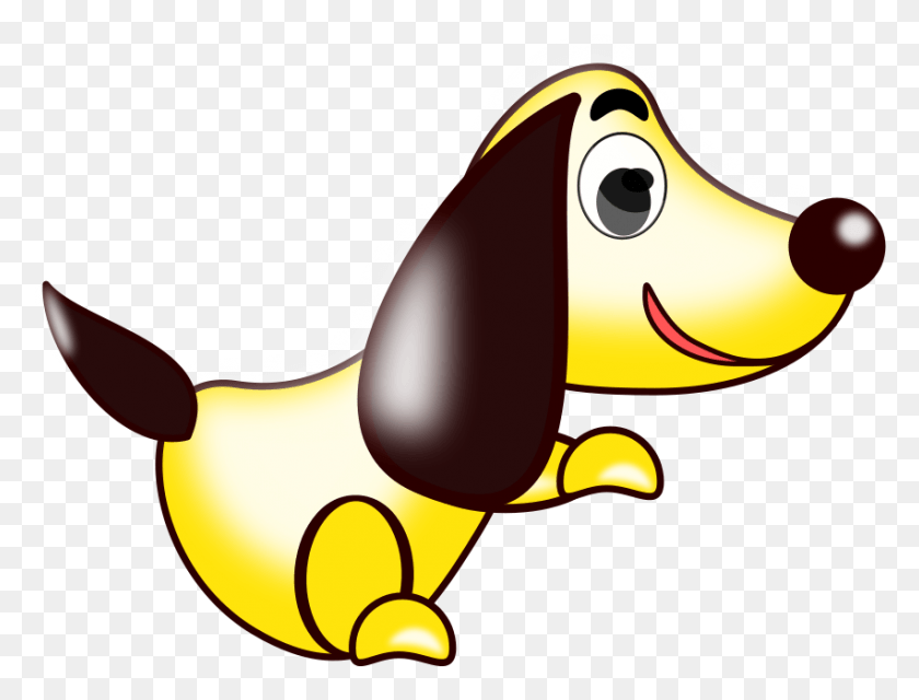 851x633 Perro Amarillo Cartoon Dog Yellow, Cushion, Animal, Plush HD PNG Download