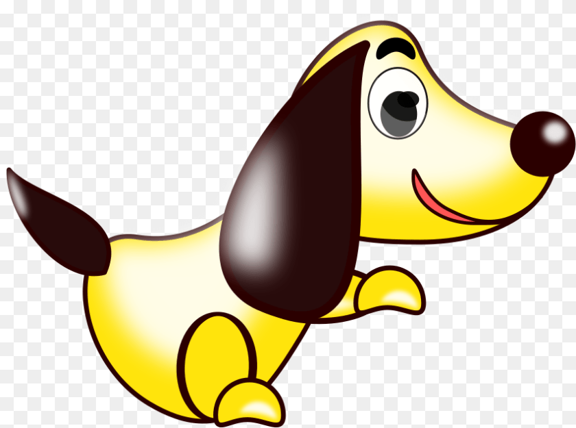 851x633 Perro Amarillo Svg Clip Arts Cartoon Dog Yellow Clipart PNG