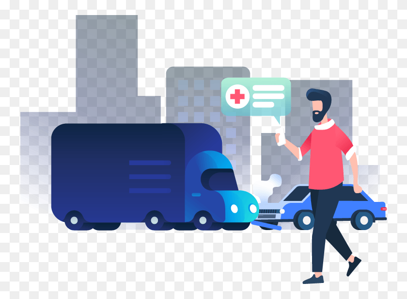 758x556 Person Calling Ambulance At A Car Crash Scene Don T Tell Dad About My Accident, Human, Vehicle, Transportation HD PNG Download