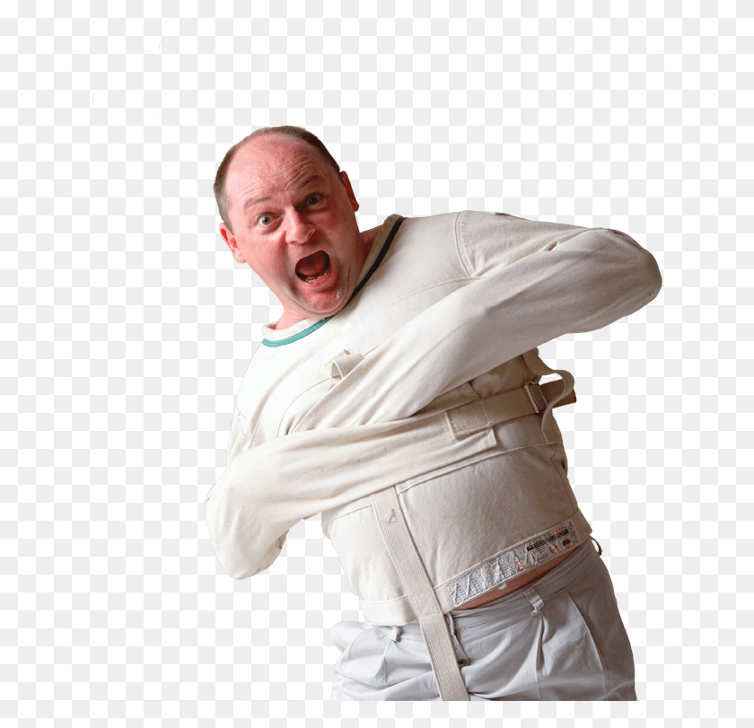 636x751 Person In A Straight Jacket, Human, Chef, Clothing HD PNG Download