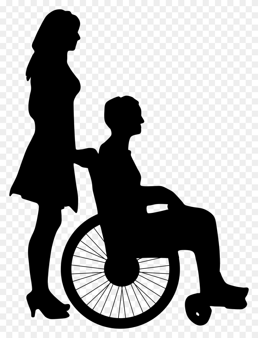 1674x2234 Person In Wheelchair Silhouette At Getdrawings Person In Wheelchair Silhouette, Gray, World Of Warcraft HD PNG Download