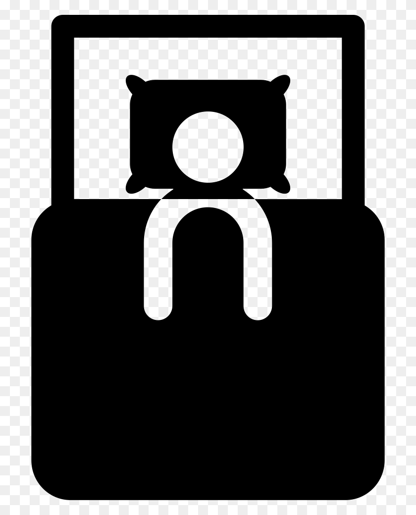 714x980 Person Resting In A Bed From Top View Comments Bed Top View Icon, Camera, Electronics, Light HD PNG Download