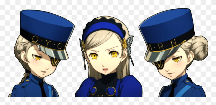 951x429 Persona 5 Best Lolis Justine And Caroline Fusion, Helmet, Clothing, Apparel HD PNG Download