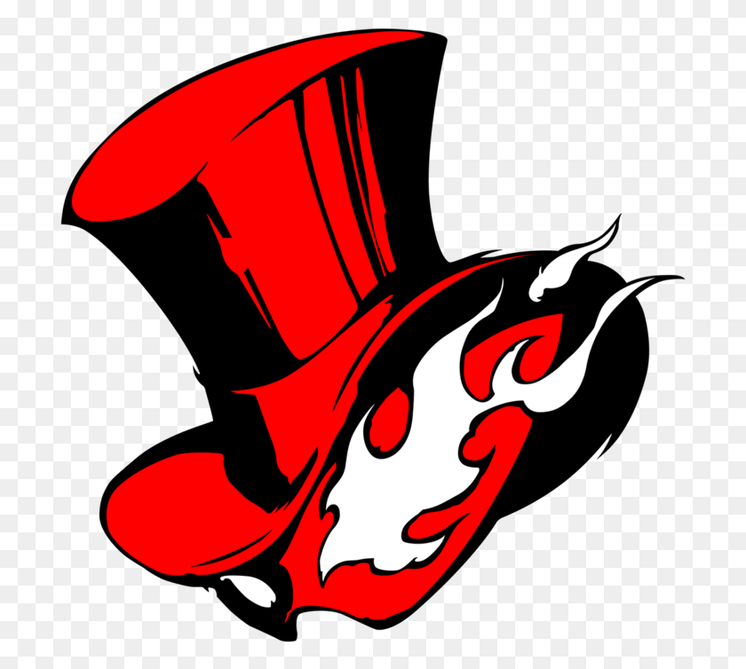 705x694 Персона 5 Hat Phantom Thiefs Logo 1080P Логотип Персона 5, Птица, Животное, Колибри Hd Png Скачать