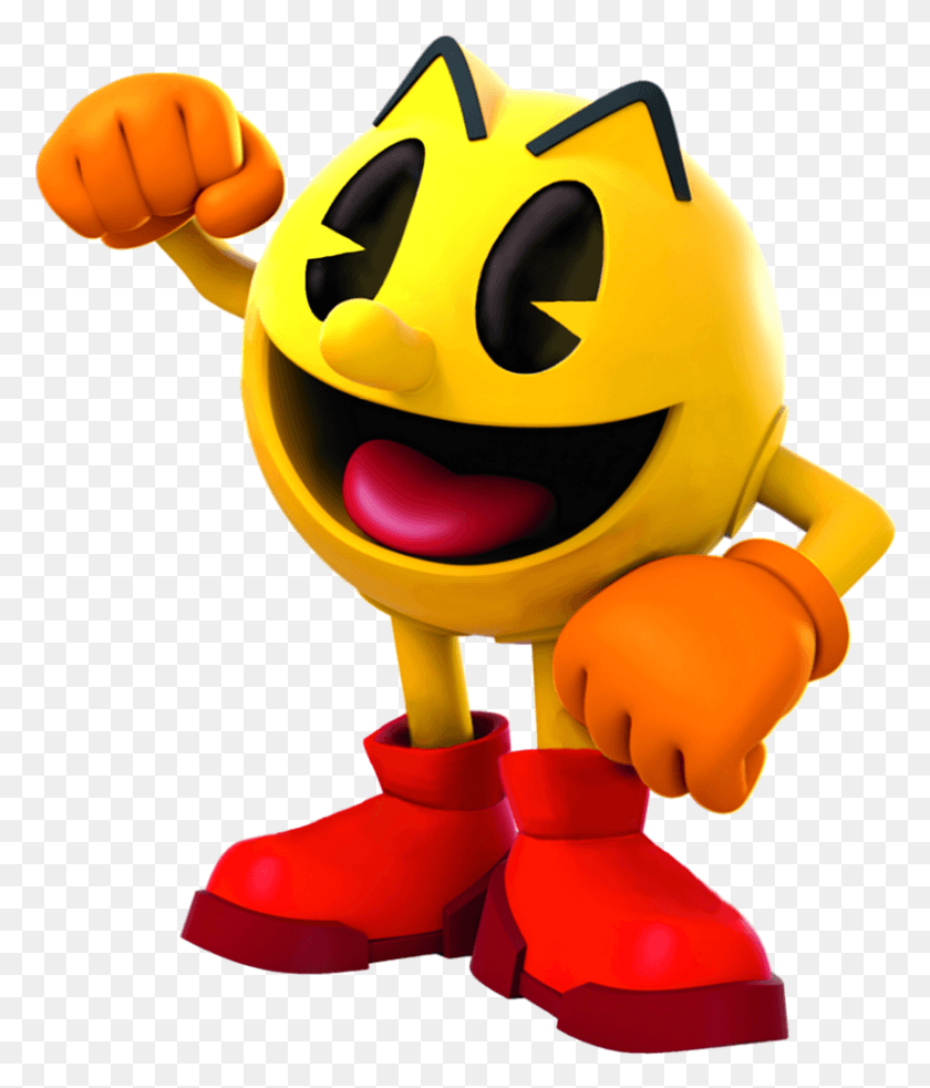 818x967 Персонажи Pac Man Pacman И Призрачные Приключения Pacman, Игрушка Hd Png Скачать