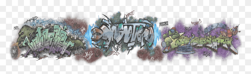 2001x487 Descargar Png Personal Defcon Shark Cod Mw2 Brad Graffiti Graffiti, Mural Hd Png