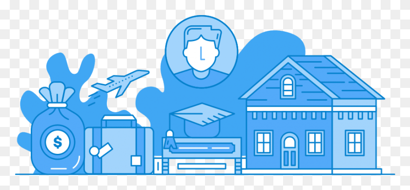 850x359 Personal Loans Online Personal Loan Vector, Security, Building, Electronics HD PNG Download