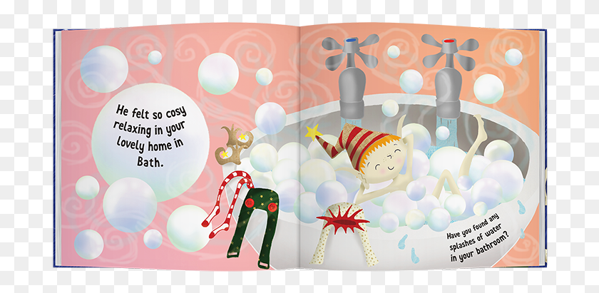 697x351 Personalised Christmas Elf Children39s Story Softback Balloon, Egg, Food, Cream HD PNG Download