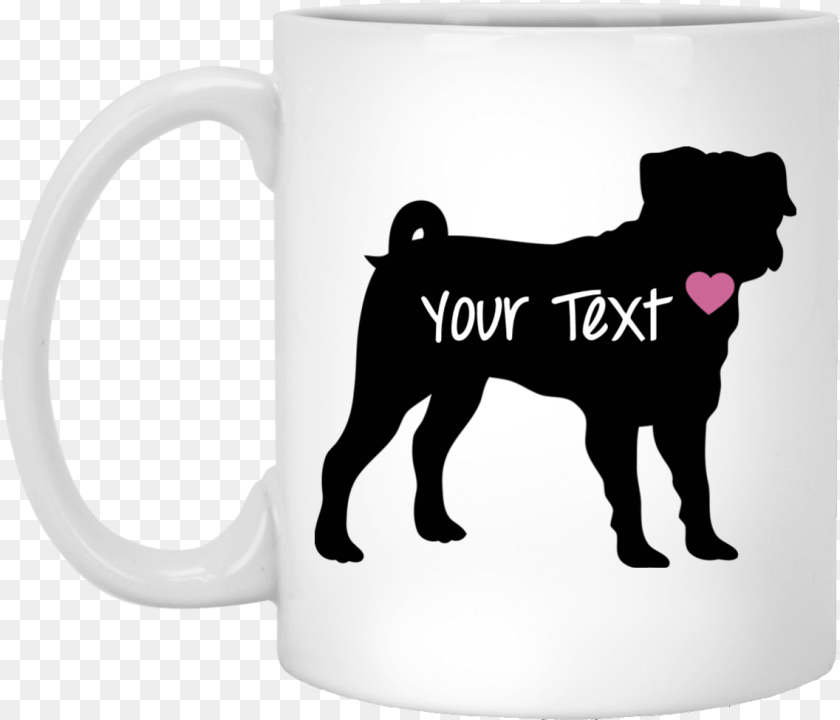 Personalized Black Pug Mug 11oz Pug Carving Pumpkin Stencil, Cup, Mammal, Animal, Pig Sticker PNG