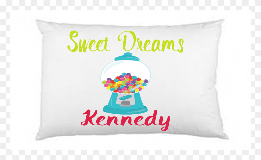 1018x595 Personalized Children39s Pillow Case Sweet Dreams Gumball Cushion, Diaper, Food, Popcorn HD PNG Download