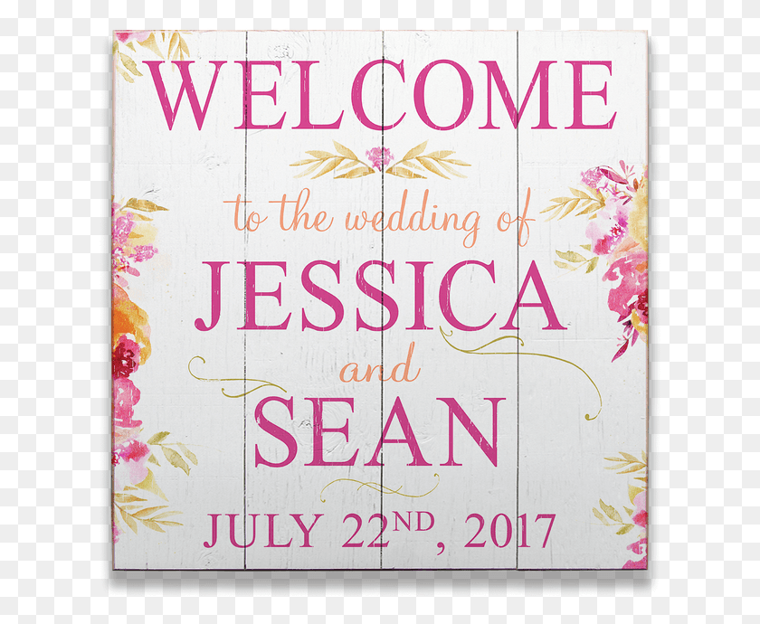 621x630 Personalized Wedding Welcome Sign Legio Ix Hispana, Poster, Advertisement, Text HD PNG Download